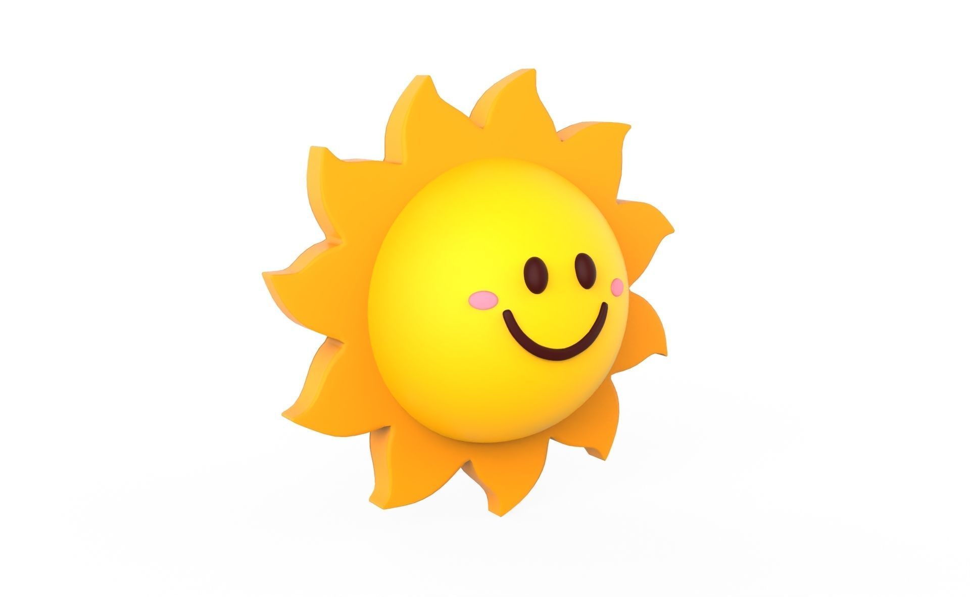 Prop99 Sun Low-poly 3D model_15