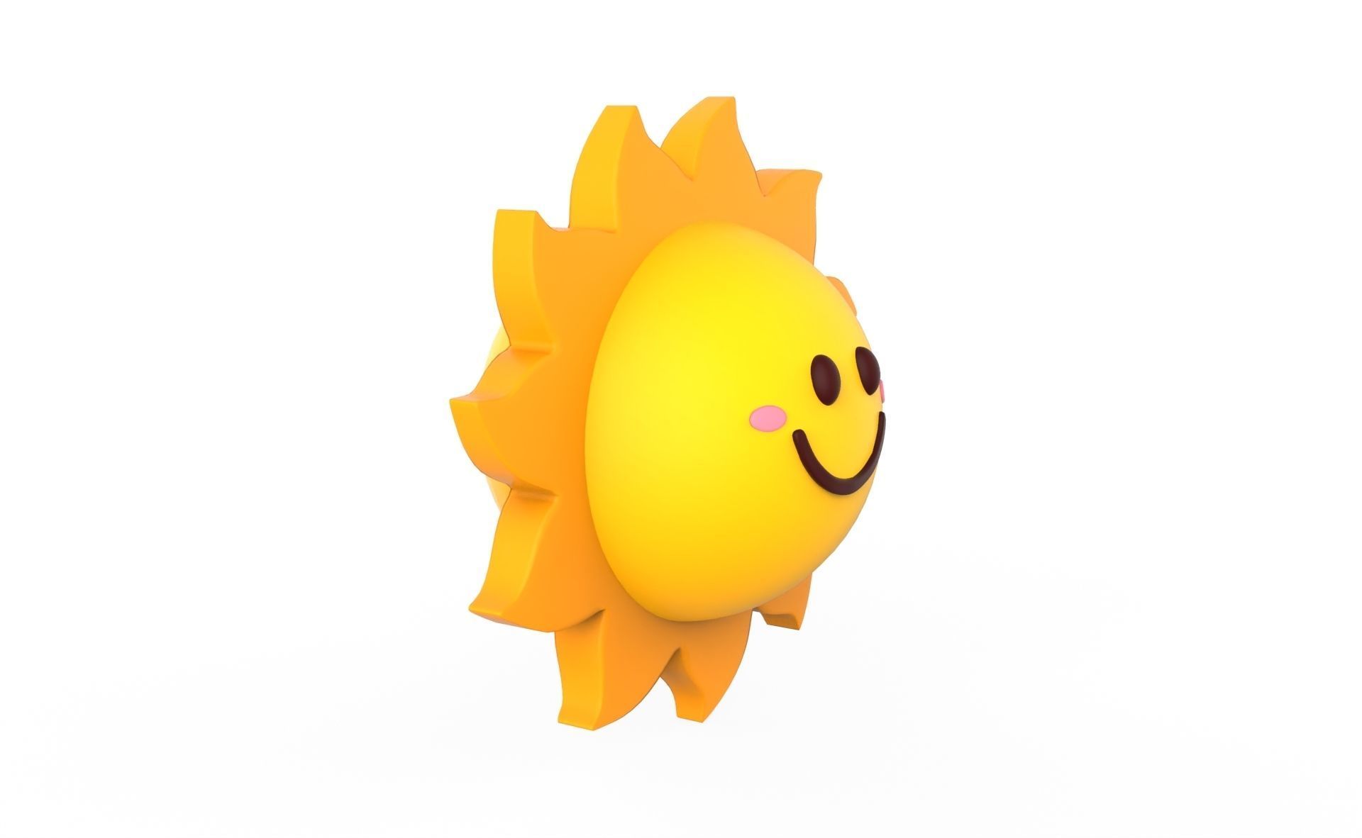 Prop99 Sun Low-poly 3D model_14