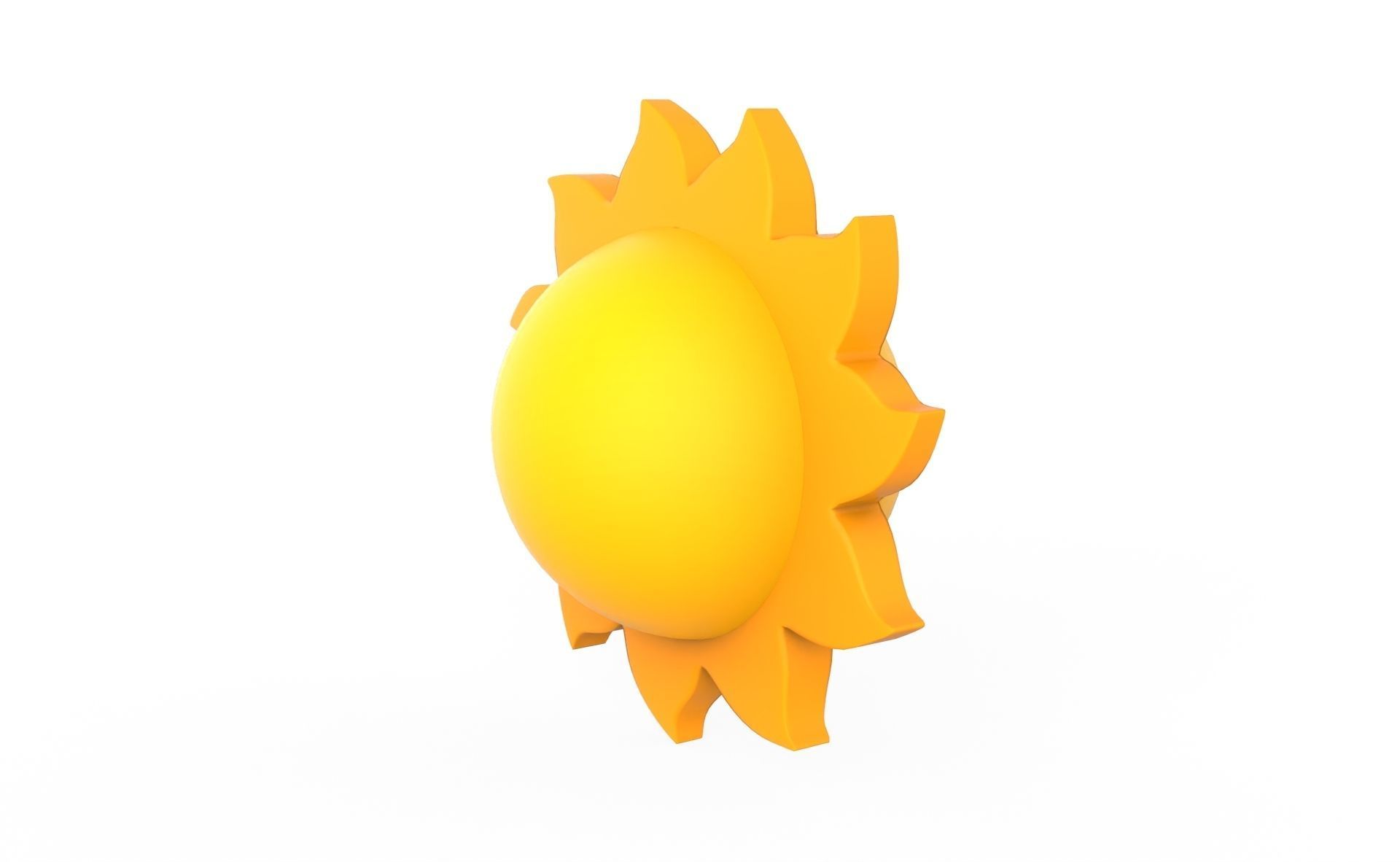 Prop99 Sun Low-poly 3D model_11