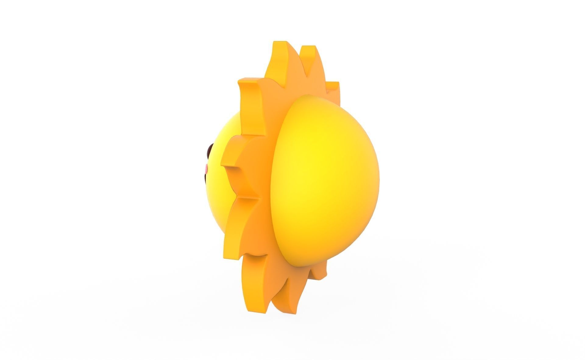 Prop99 Sun Low-poly 3D model_4