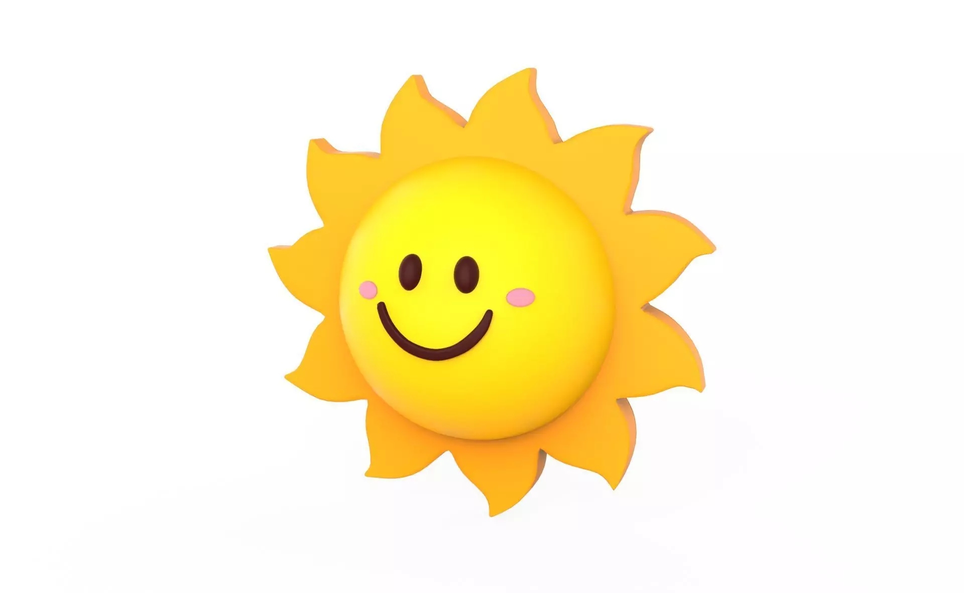 Prop99 Sun Low-poly 3D model_0