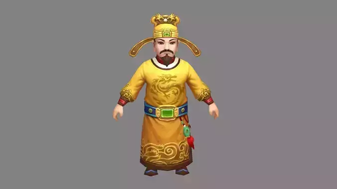 Ancient Chinese Emperor - Cartoon King