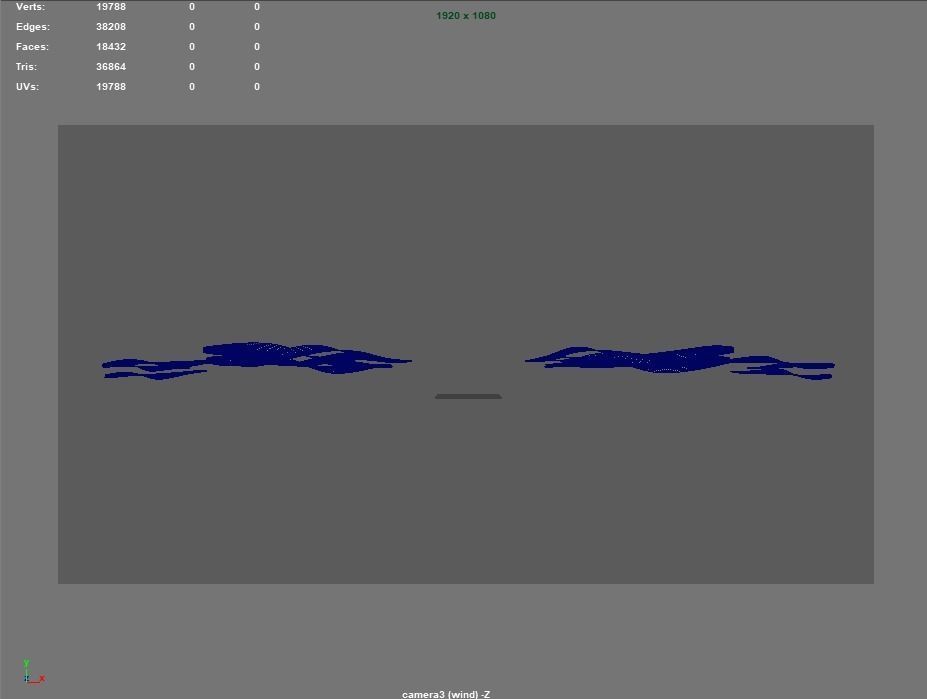 Wind flowing lines light animation FX 3D model_6