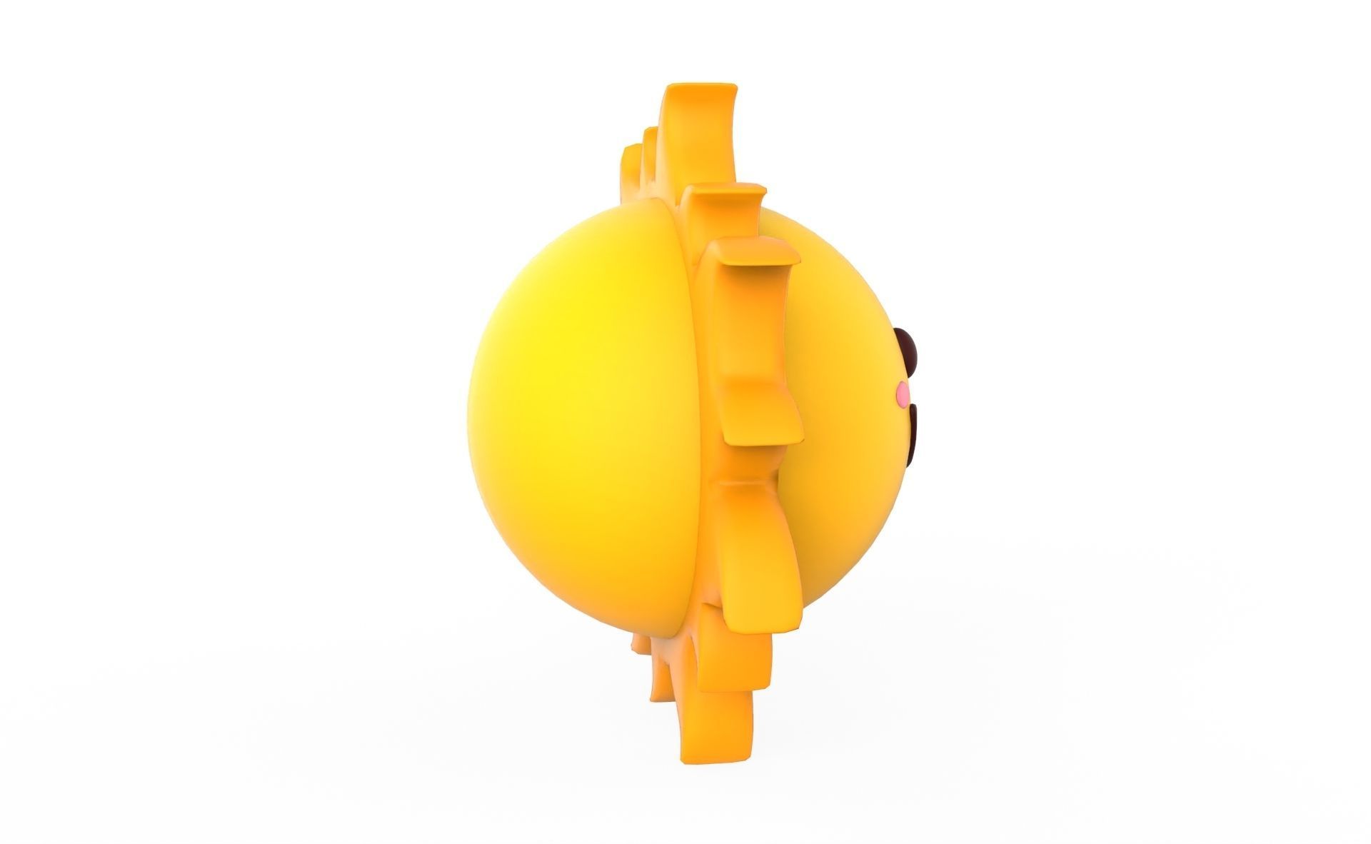 Prop100 Sun Low-poly 3D model_13