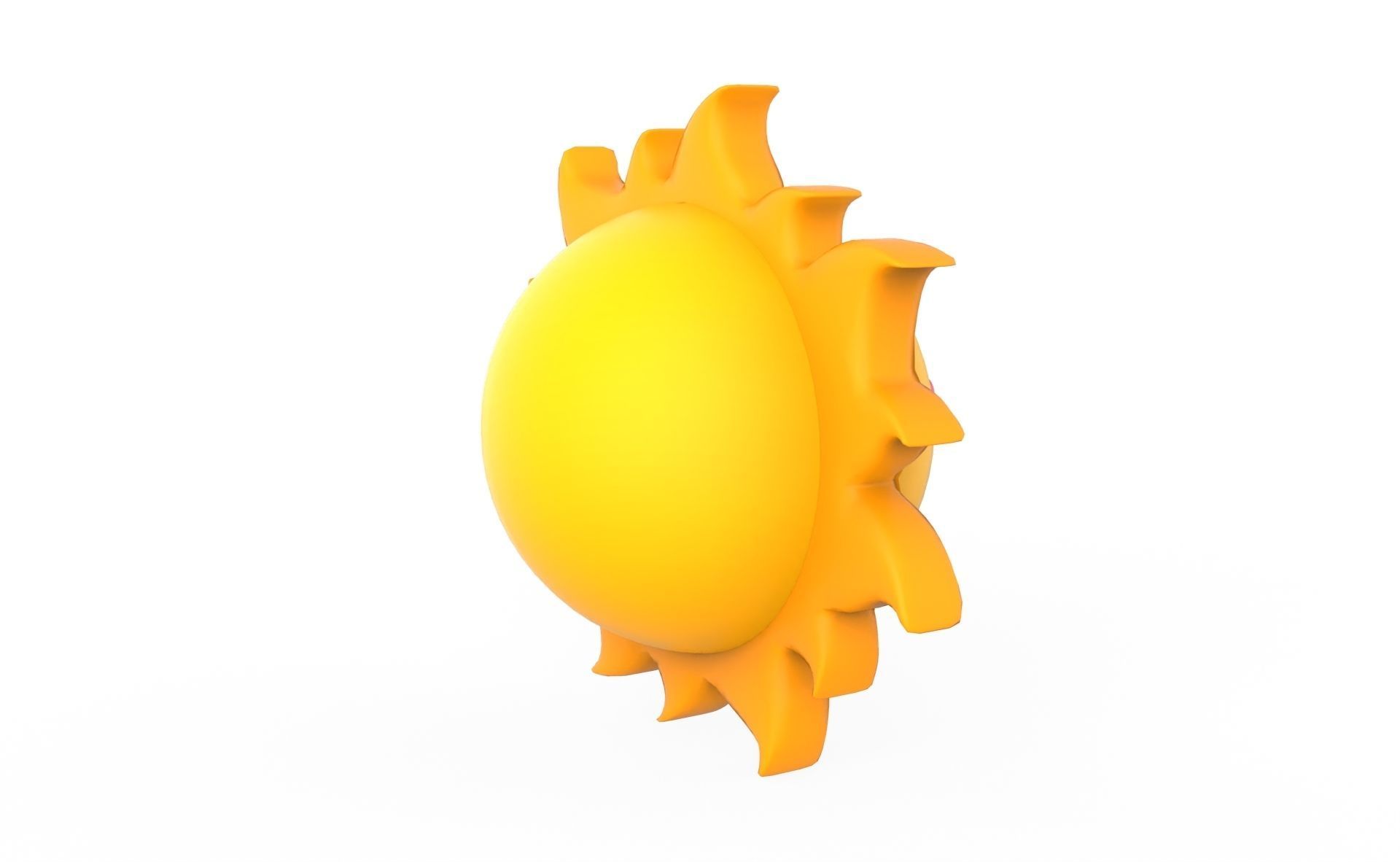 Prop100 Sun Low-poly 3D model_12