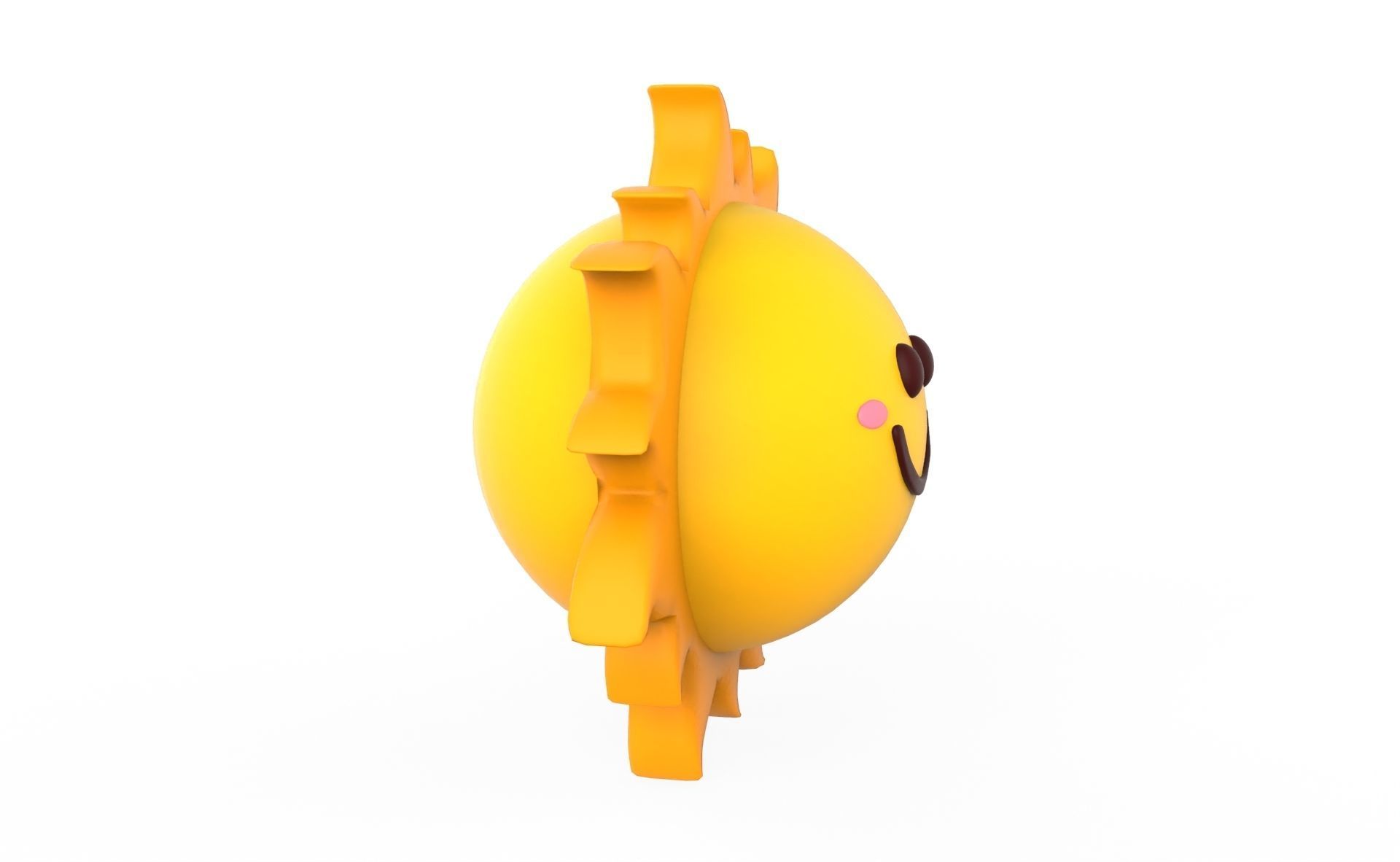 Prop100 Sun Low-poly 3D model_14