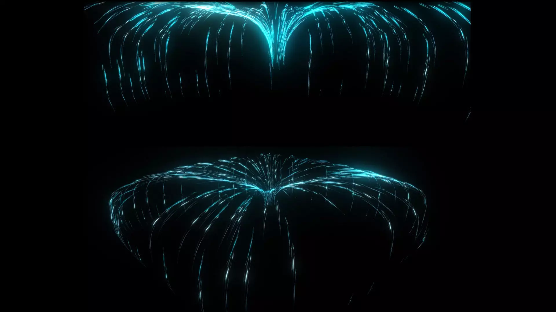 Wind flowing lines light central diffusion animation FX 3D model_0