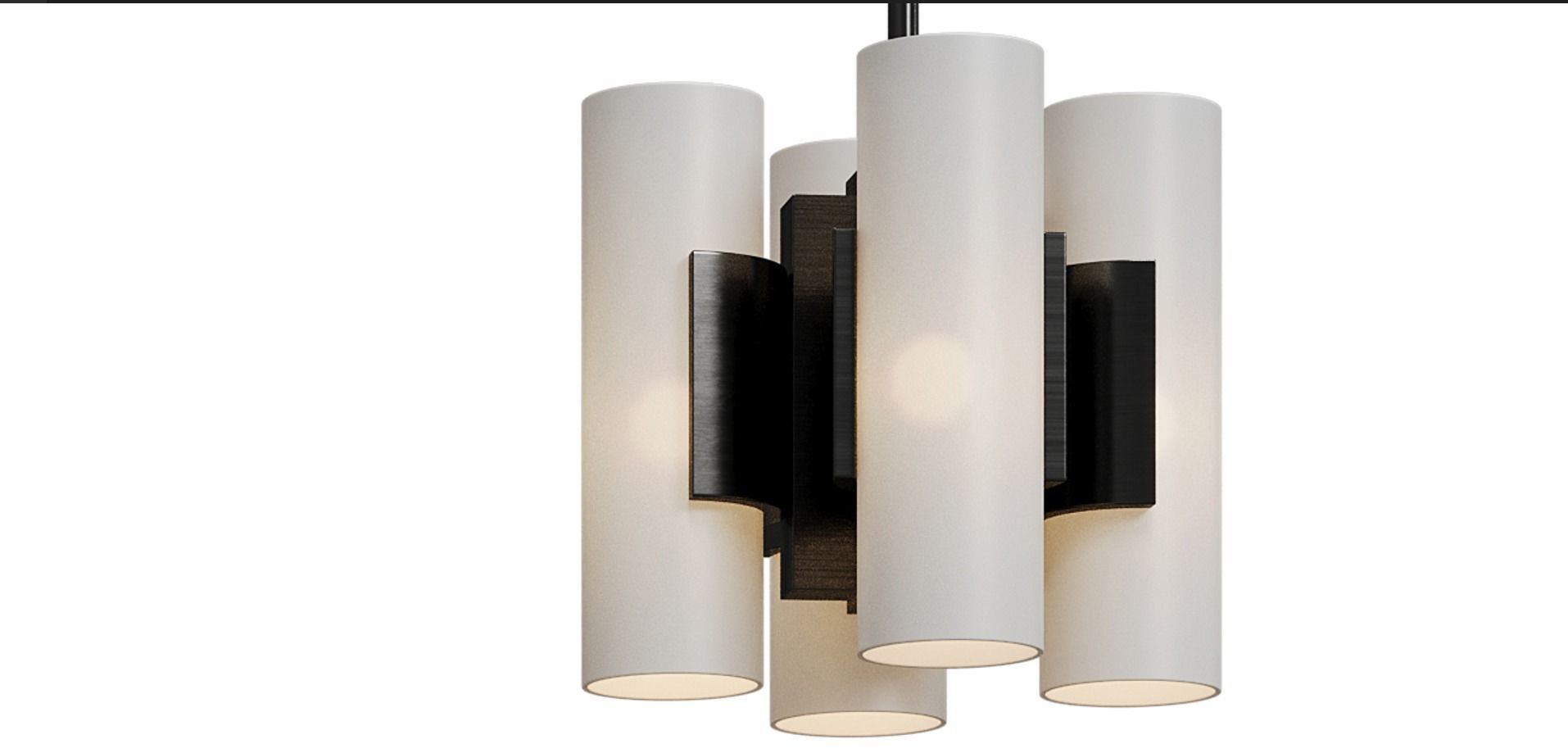 Unique Suspension pendant light Low-poly 3D model_9