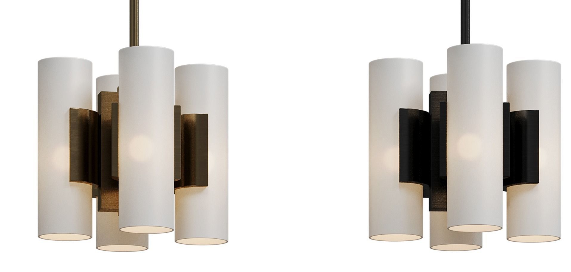 Unique Suspension pendant light Low-poly 3D model_5