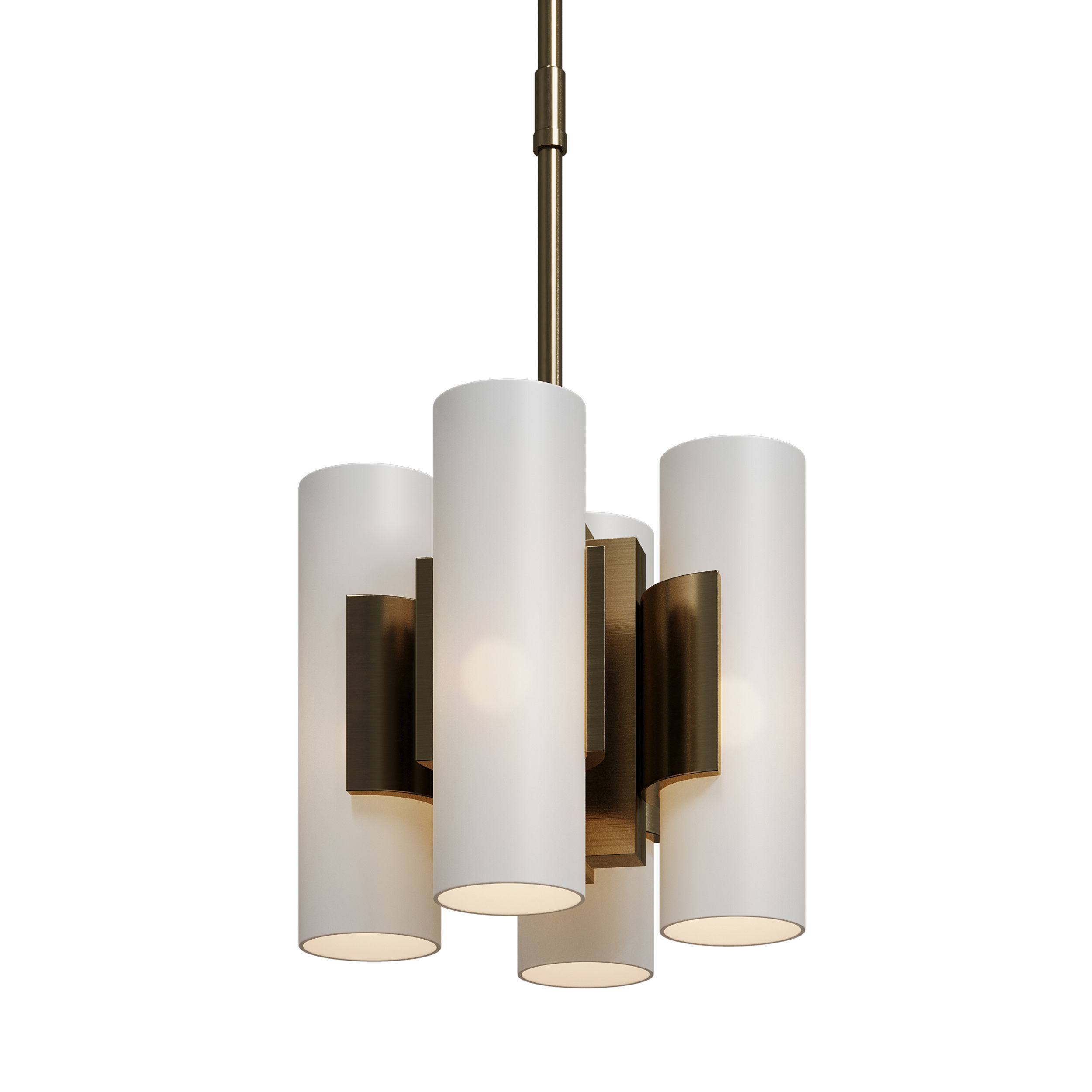 Unique Suspension pendant light Low-poly 3D model_1