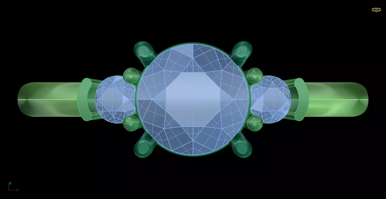 Iight Weight Engagement Ring 3D print model_0