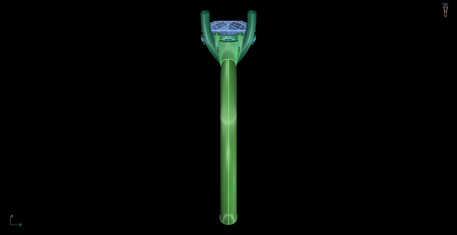 Iight Weight Engagement Ring 3D print model_2