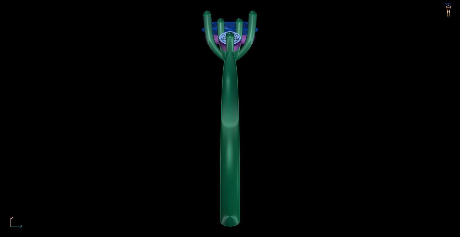 Iight Weight Engagement Ring 3D print model_2