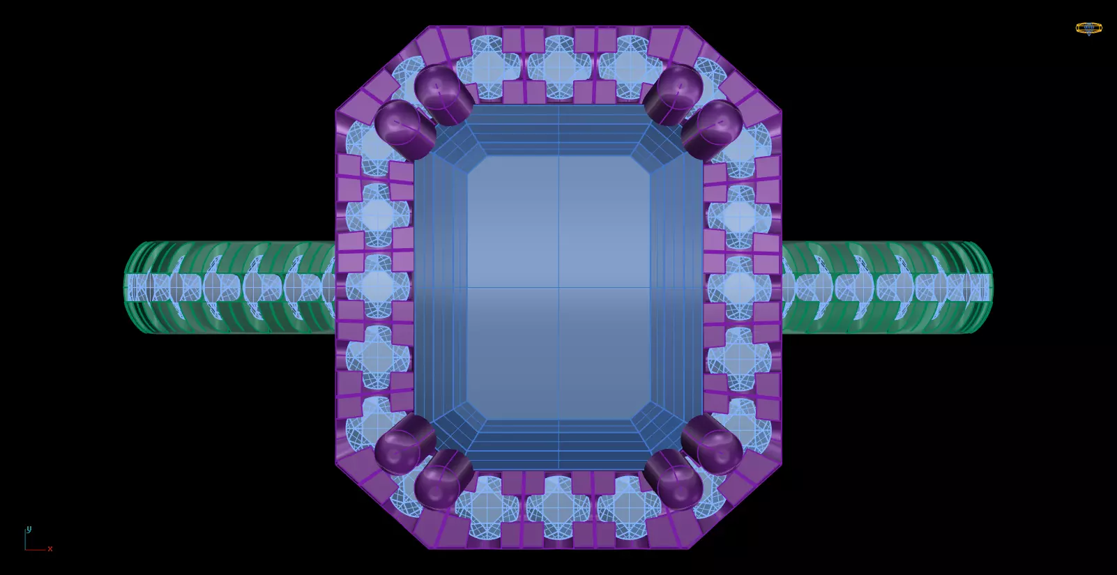 Iight Weight Engagement Ring 3D print model_0