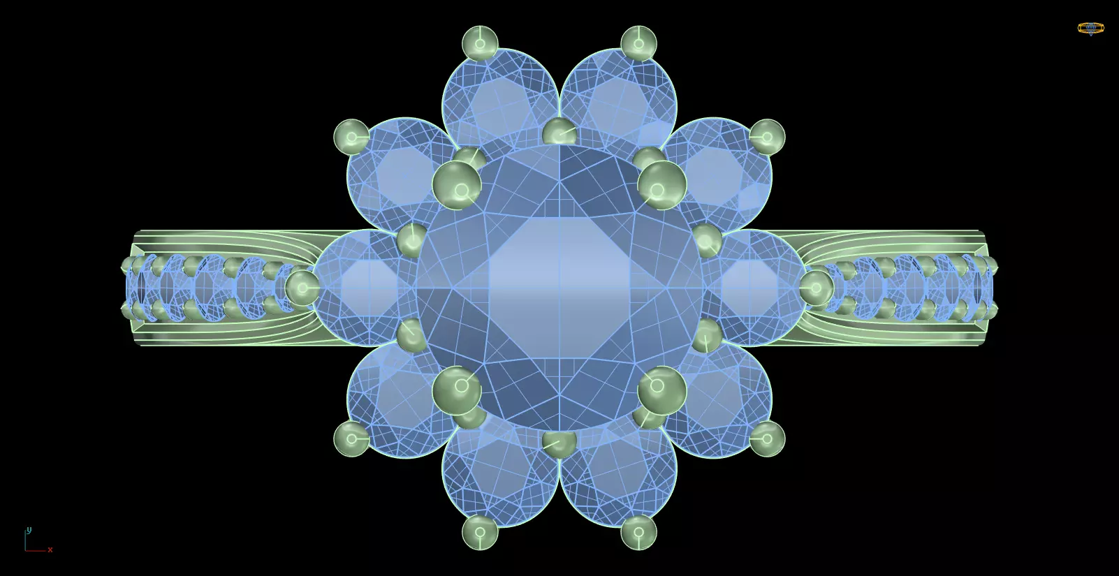 Iight Weight Engagement Ring 3D print model_0