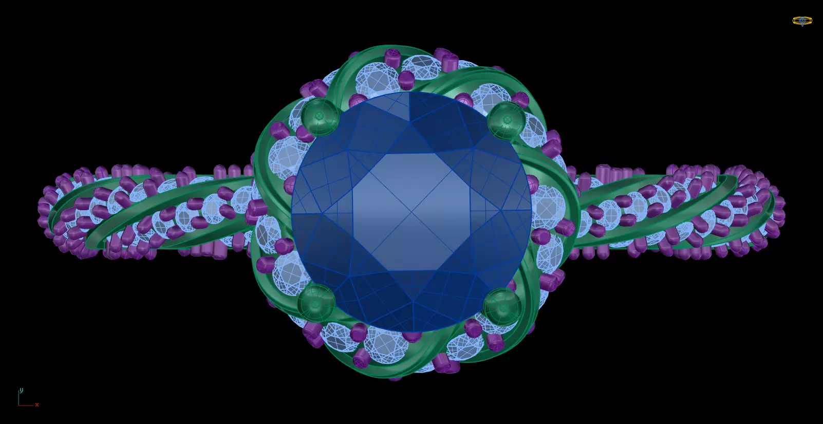 Iight Weight Engagement Ring 3D print model_0