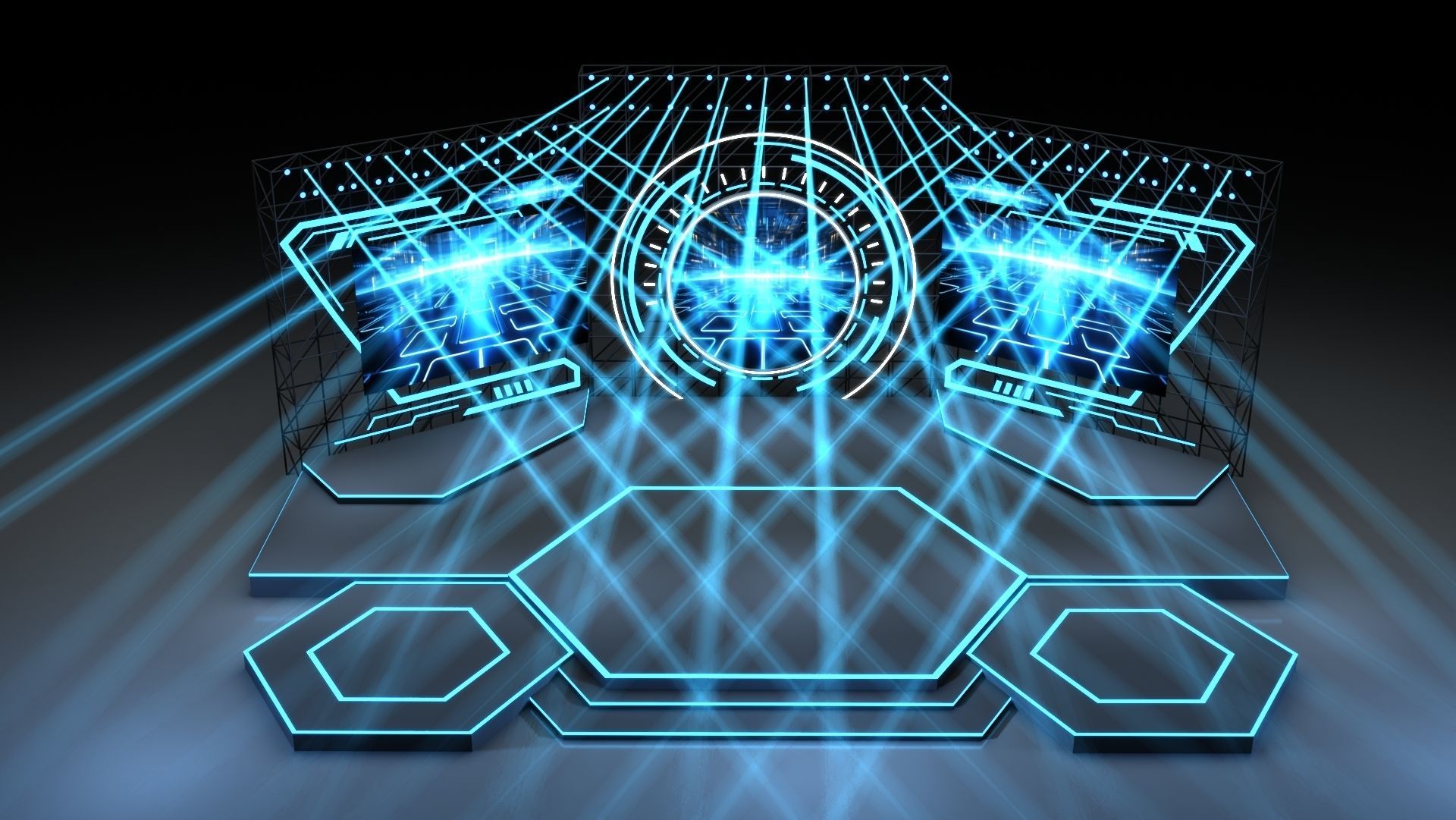 Event Stage 15 Design 3D model_4