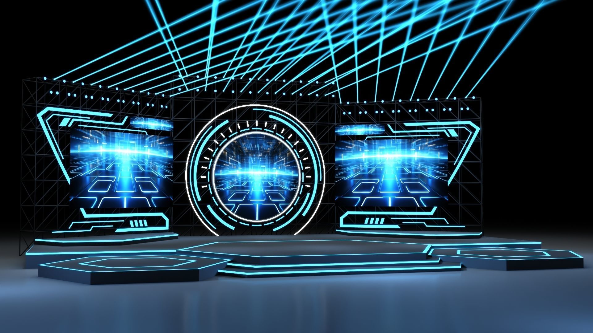 Event Stage 15 Design 3D model_2