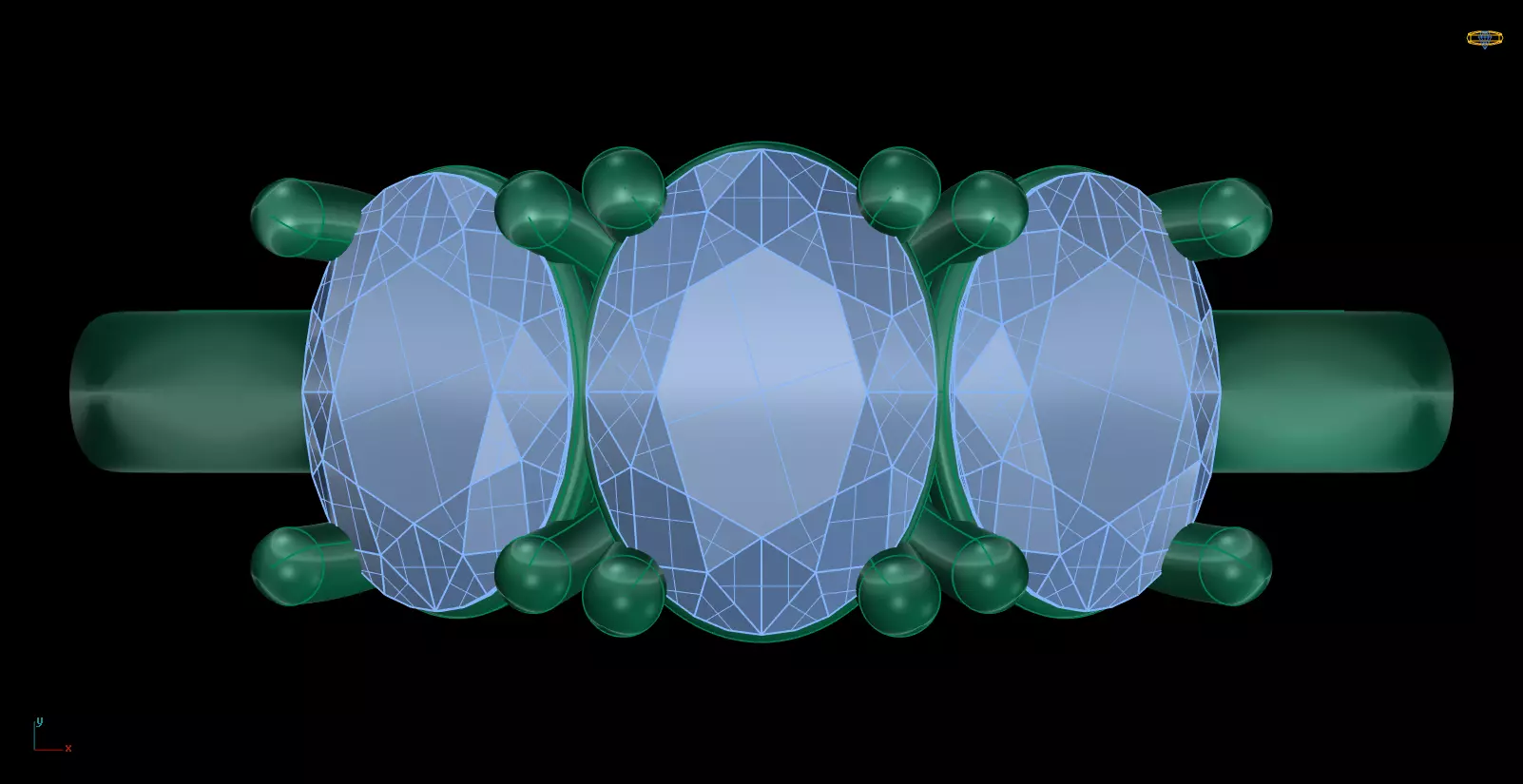 Iight Weight Engagement Ring 3D print model_0