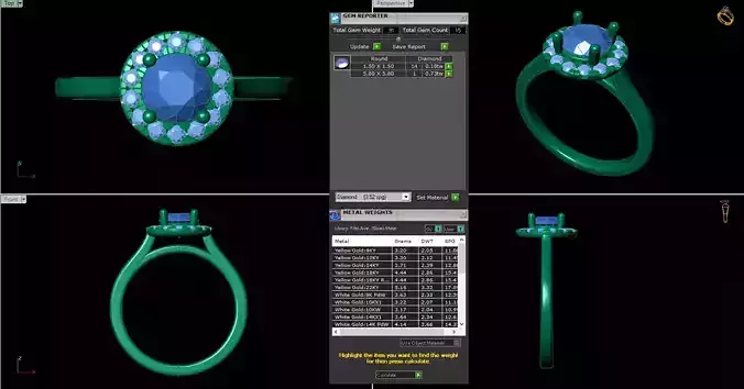 Iight Weight Engagement Ring