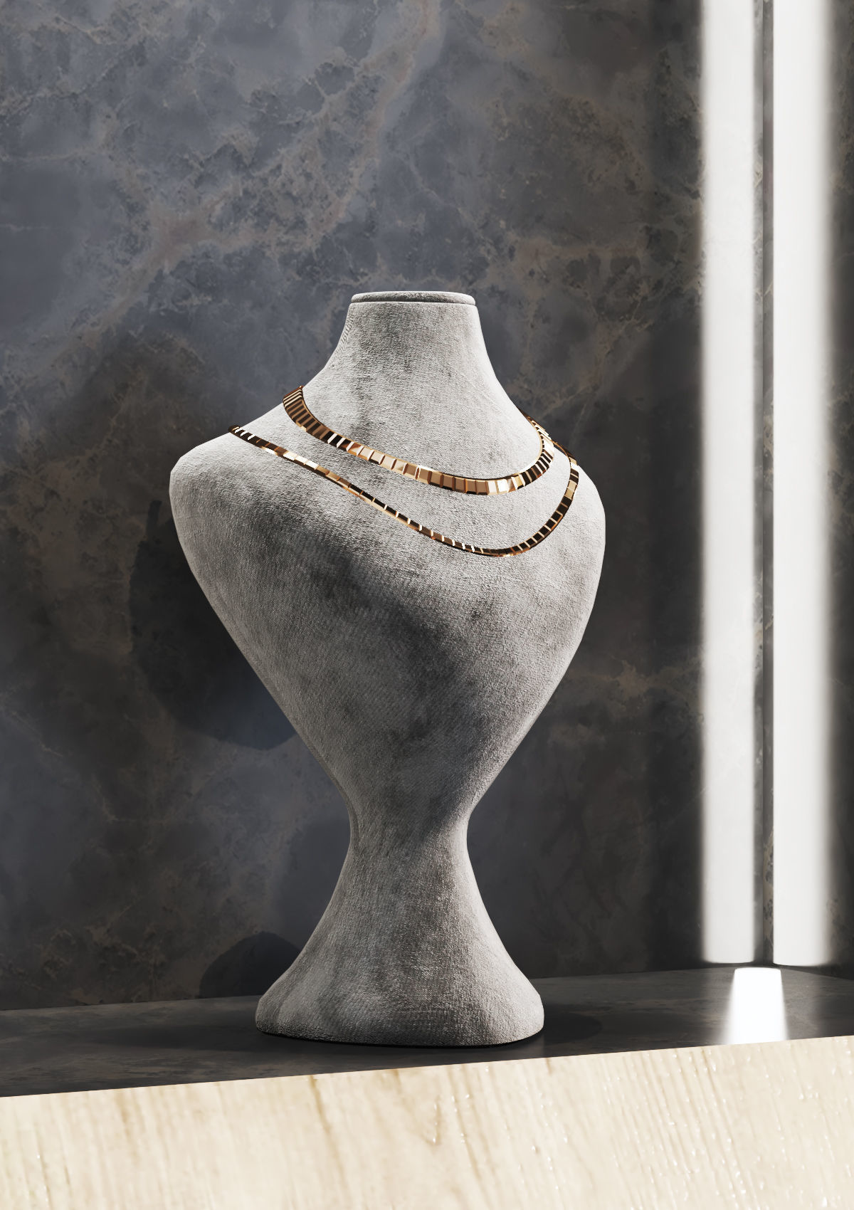 jewelry store02 showcase Low-poly 3D model_10