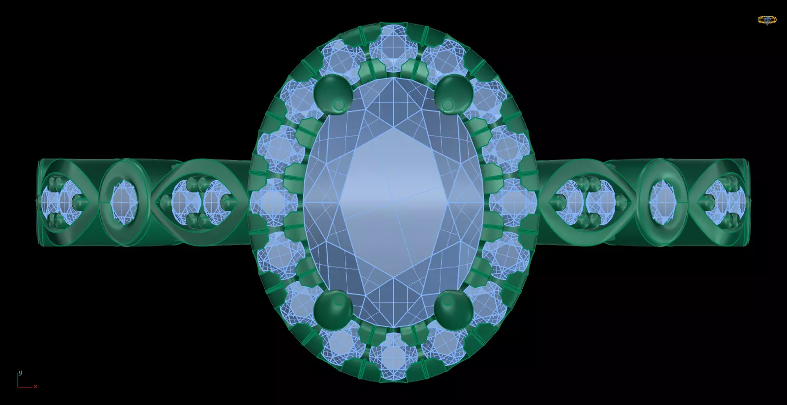 Iight Weight Engagement Ring 3D print model_0