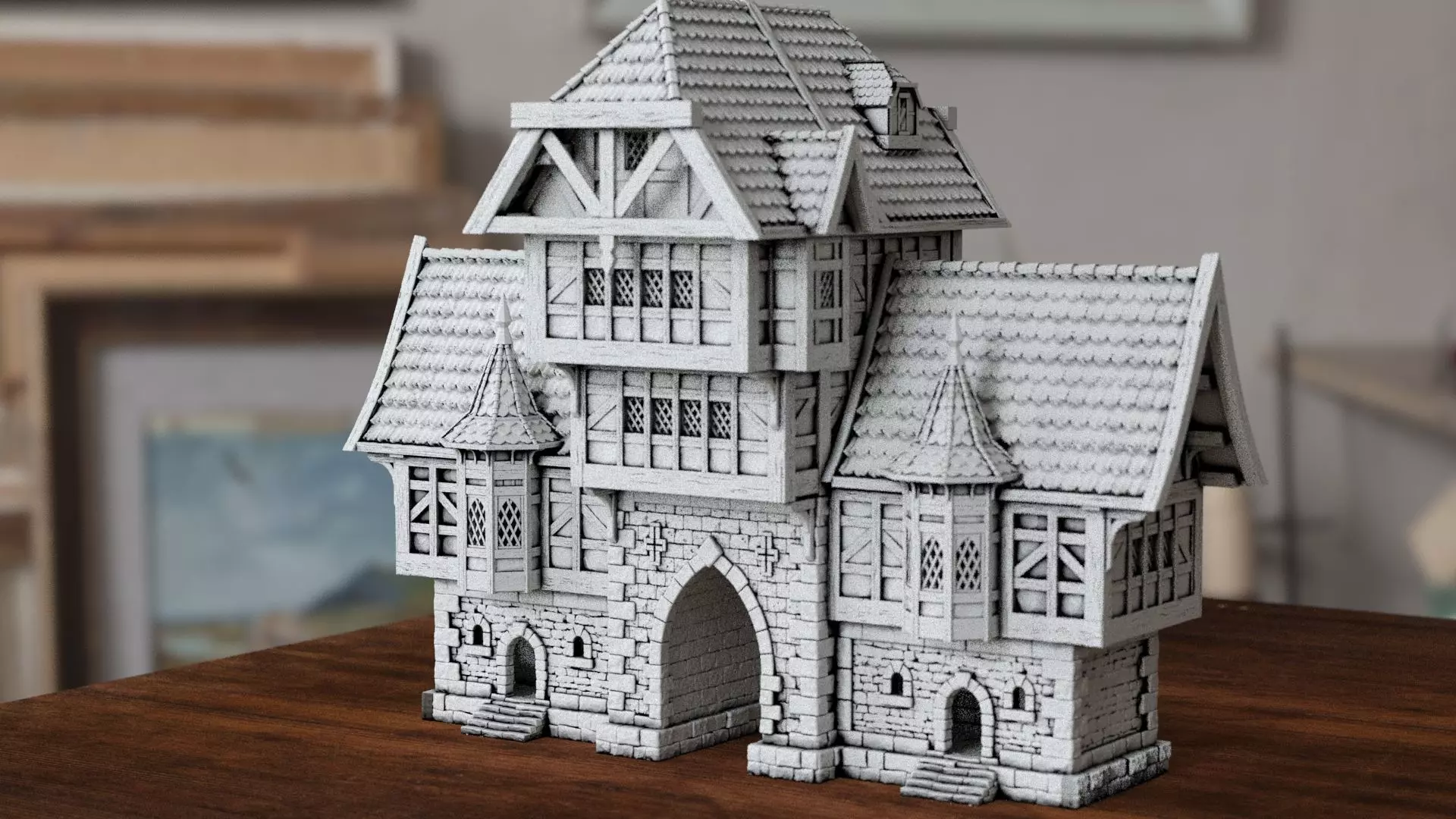 The Town of Gildengrund Gatehouse Type 01 3D print model_0