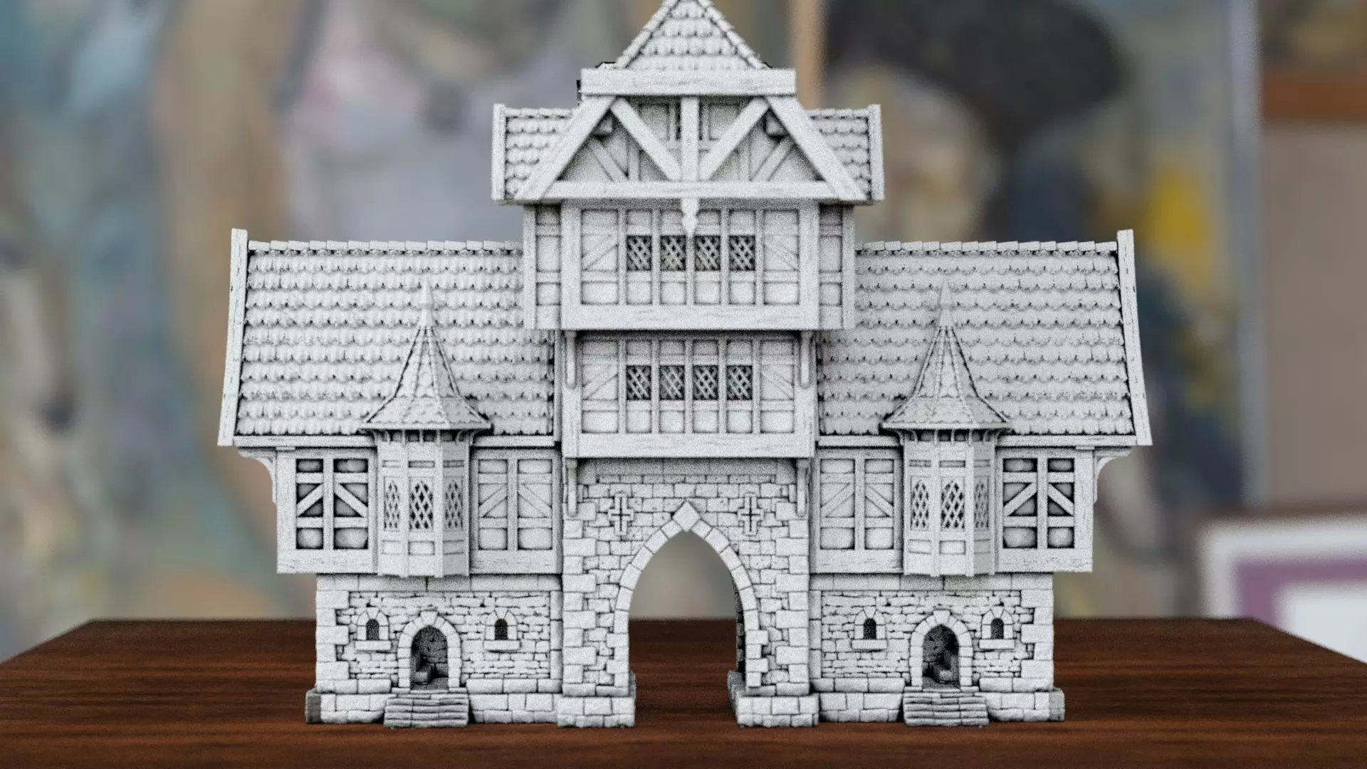 The Town of Gildengrund Gatehouse Type 01 3D print model_6