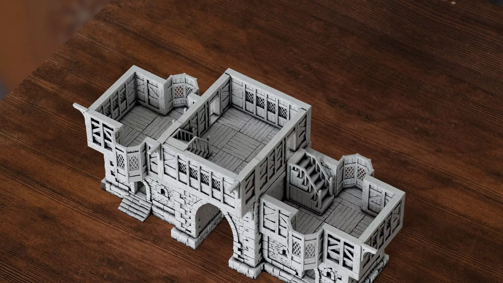 The Town of Gildengrund Gatehouse Type 01 3D print model_4
