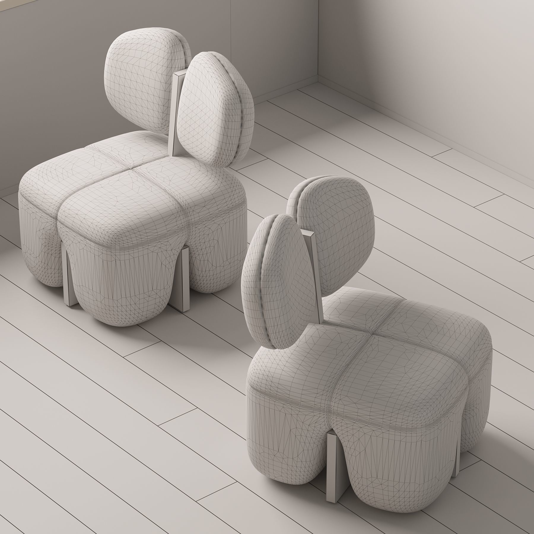 Elephant stool 3D model_2