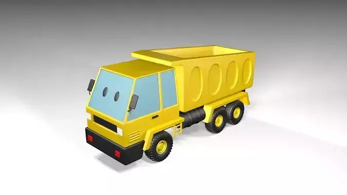Cartoon Load Truck 3D Model