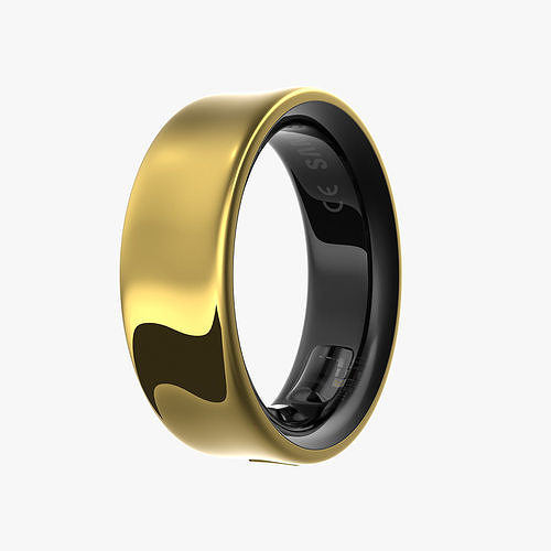 Samsung Galaxy Ring Gold Low-poly 3D model