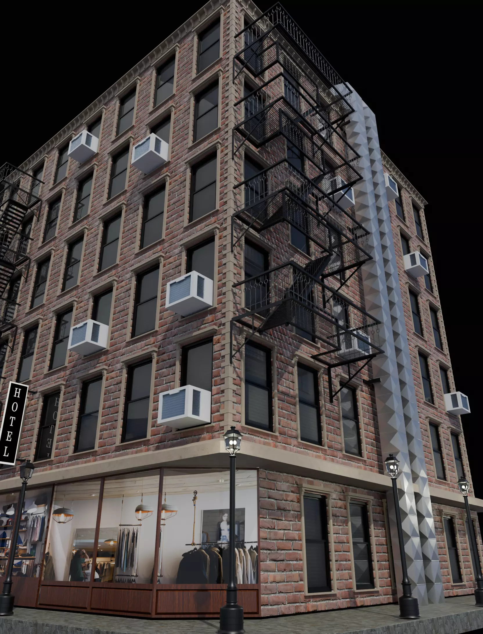 CityBuilding Free low-poly 3D model