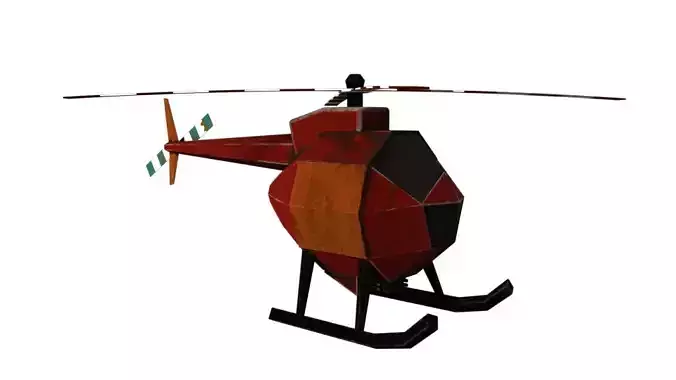 Helicopter Low poly 