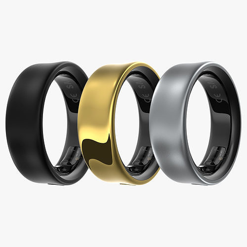 Samsung Galaxy Ring All Colors Low-poly 3D model