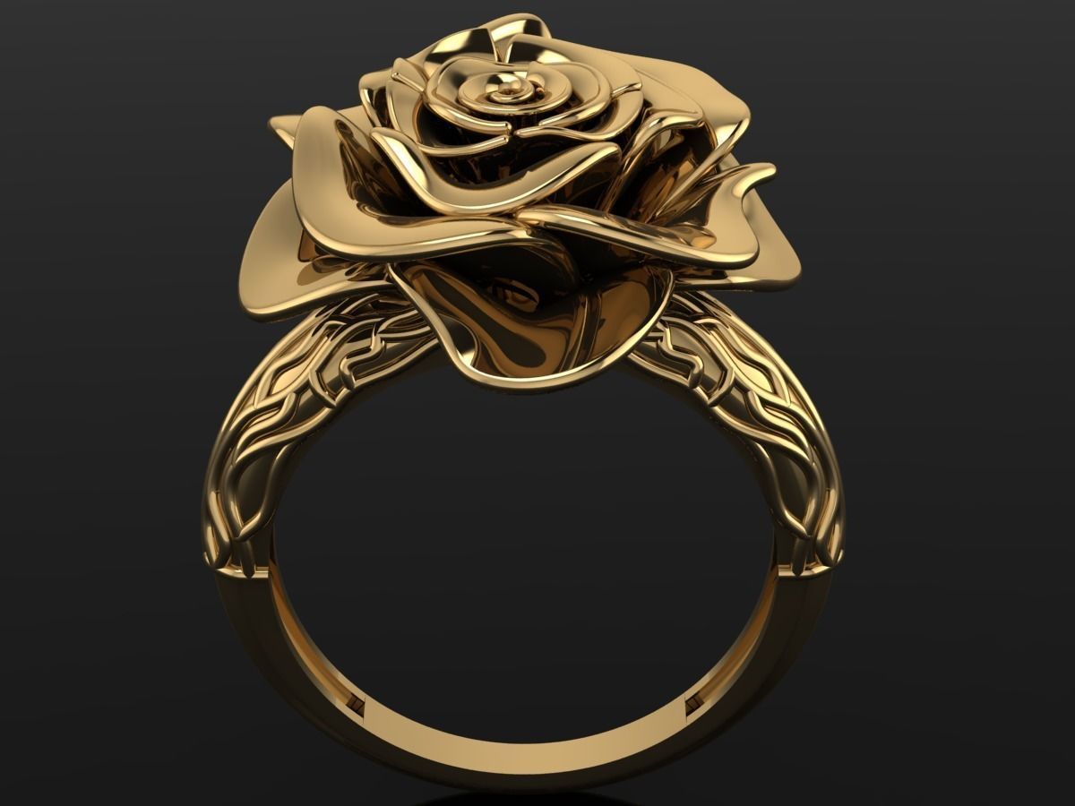 Rose Ring Free 3D print model_4