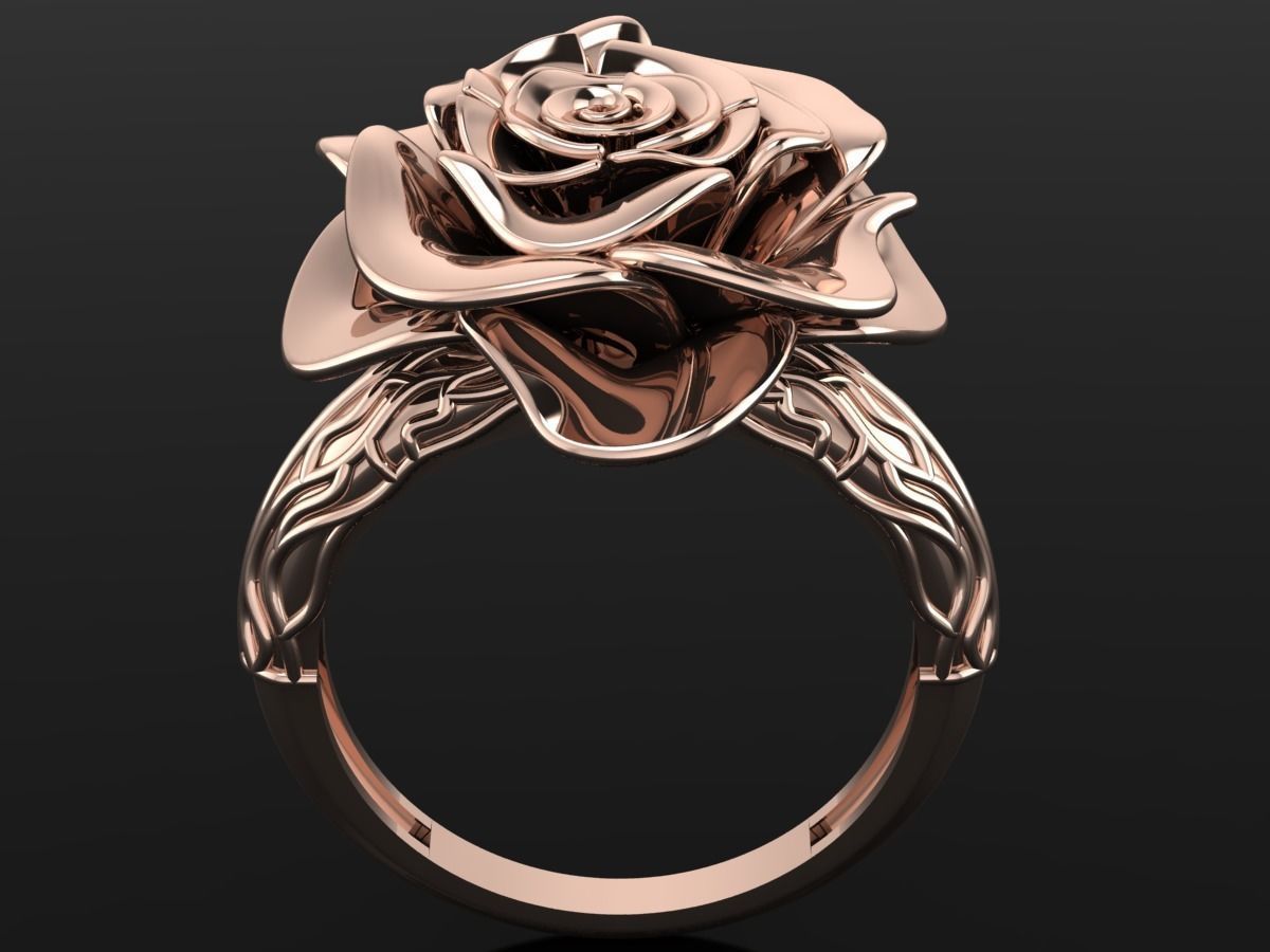 Rose Ring Free 3D print model_6
