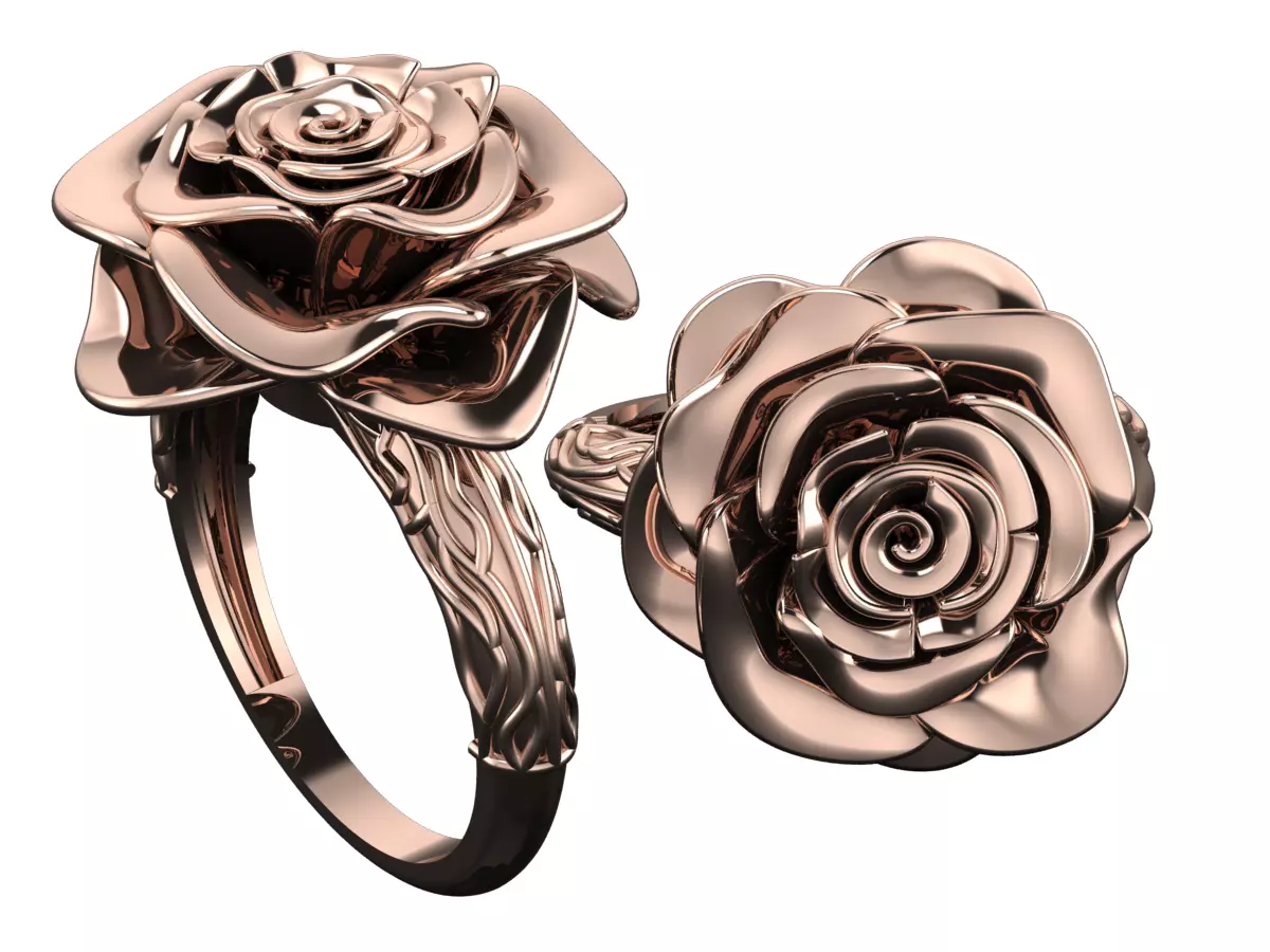 Rose Ring Free 3D print model_0
