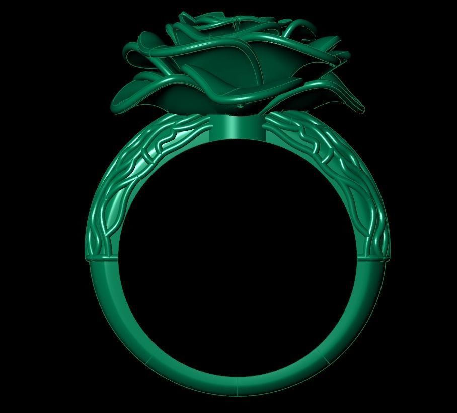 Rose Ring Free 3D print model_8