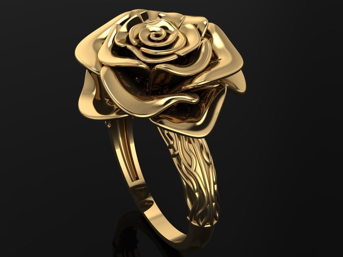 Rose Ring Free 3D print model_1