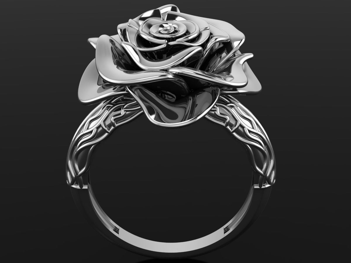 Rose Ring Free 3D print model_5