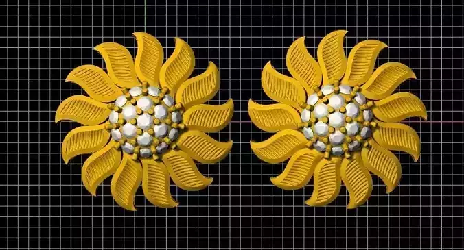 Studs Earrings 3dm file