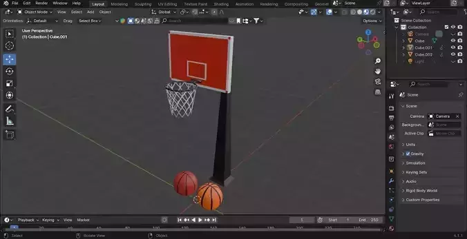 BASKETBALL  Low-poly 3D model