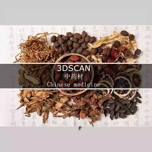 3DSCAN-Traditional Chinese Medicine 3D Model Collection 04