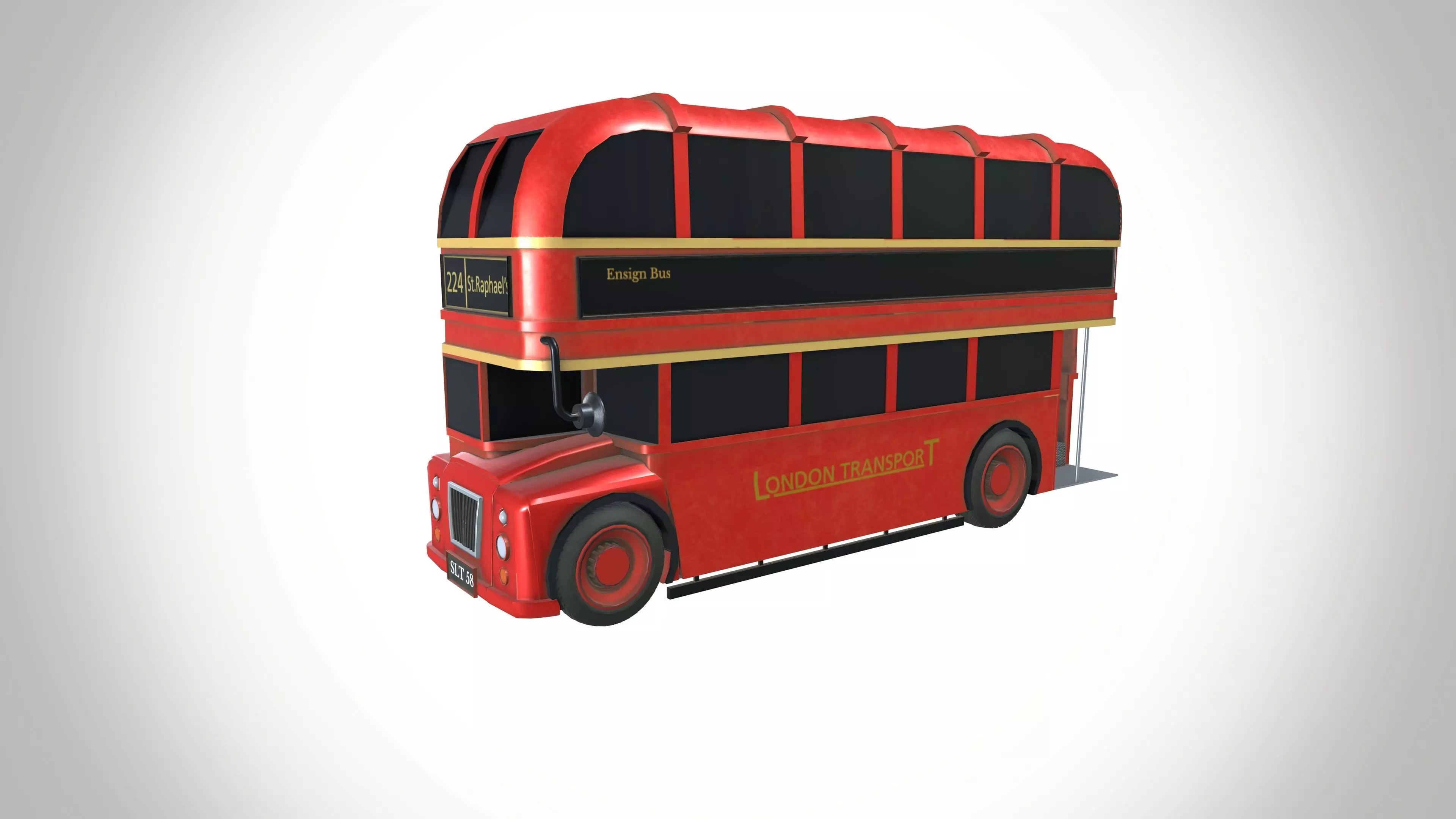 Double Decker Bus  3D model_0