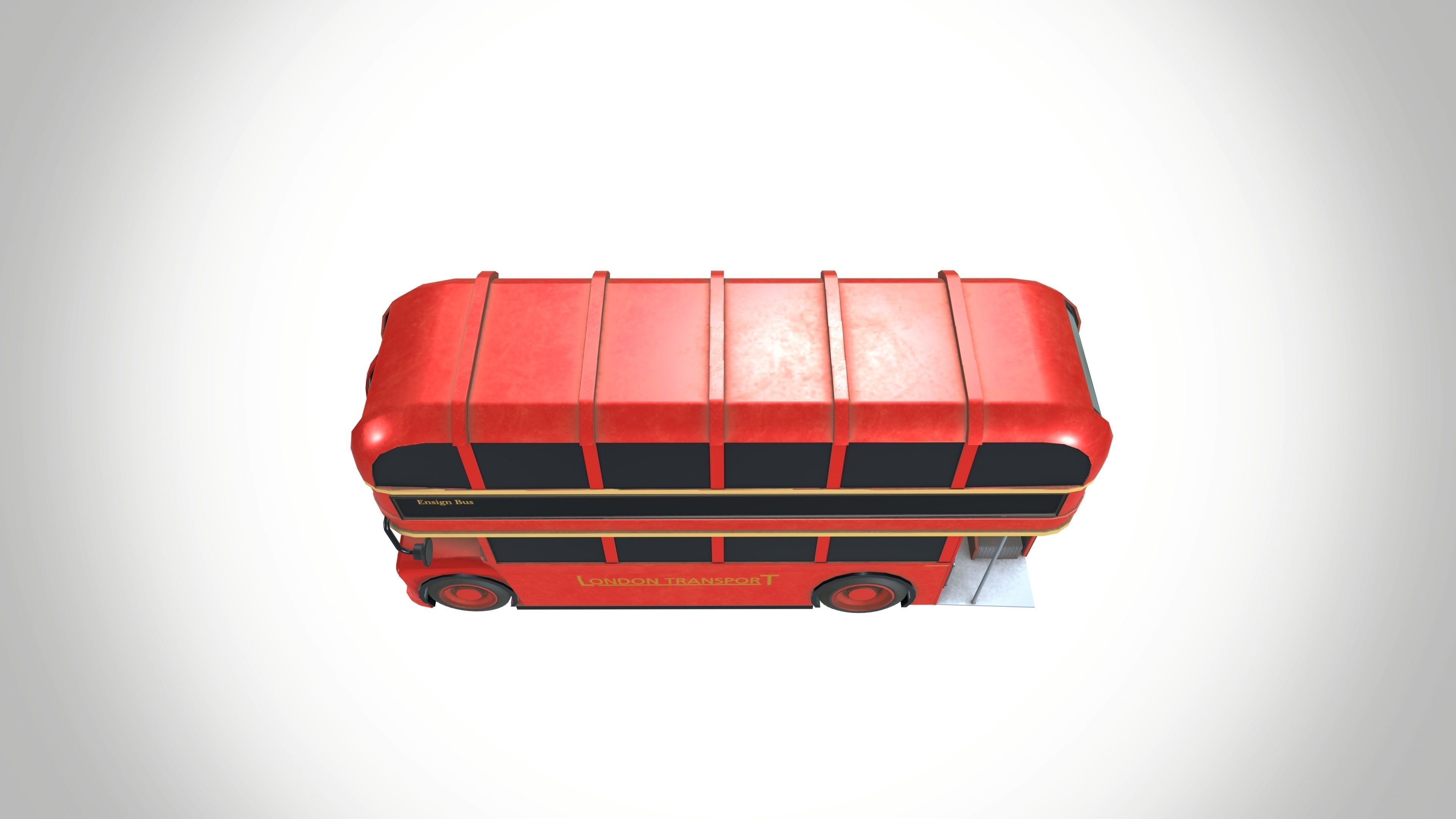 Double Decker Bus  3D model_8