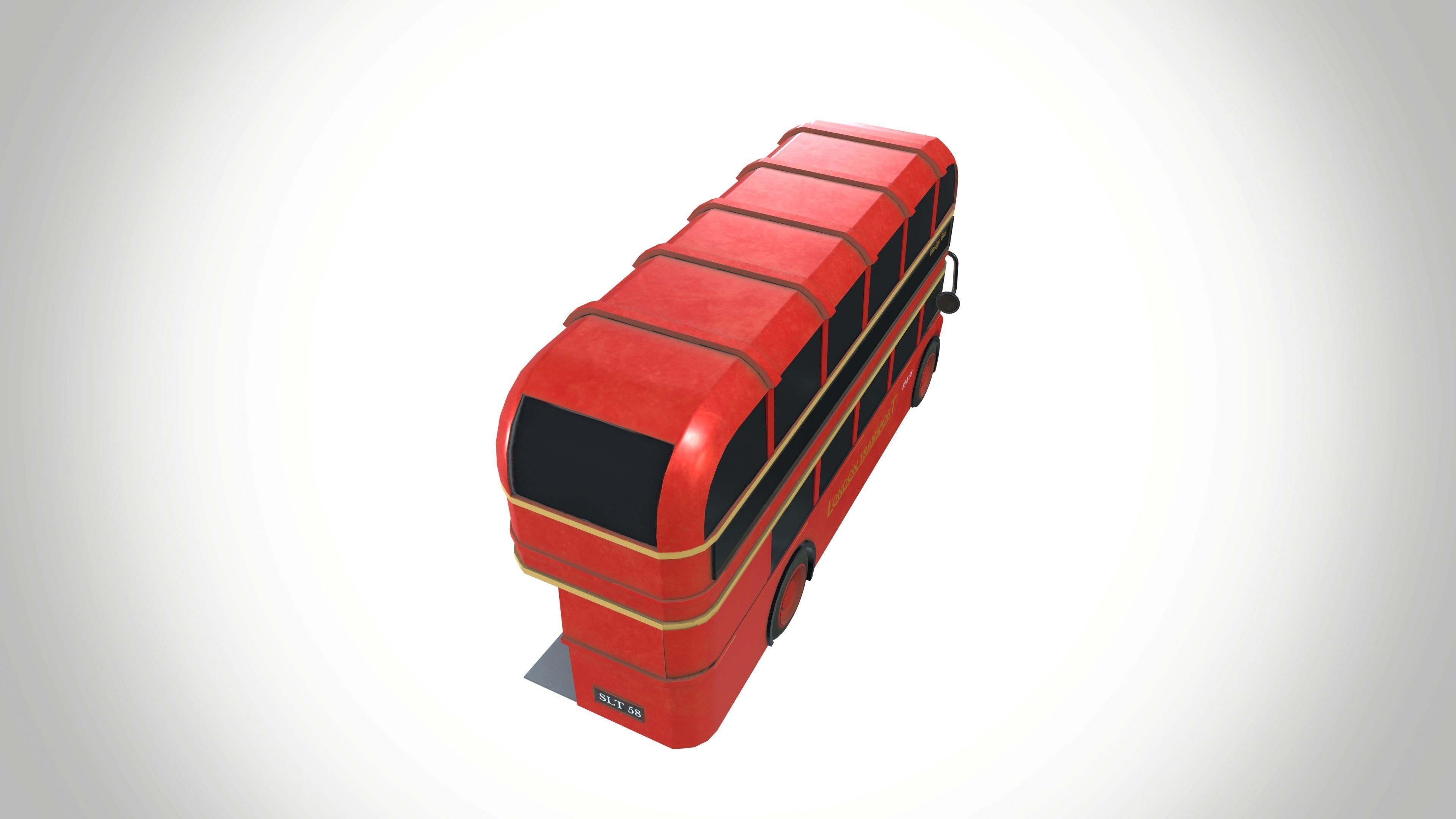 Double Decker Bus  3D model_10