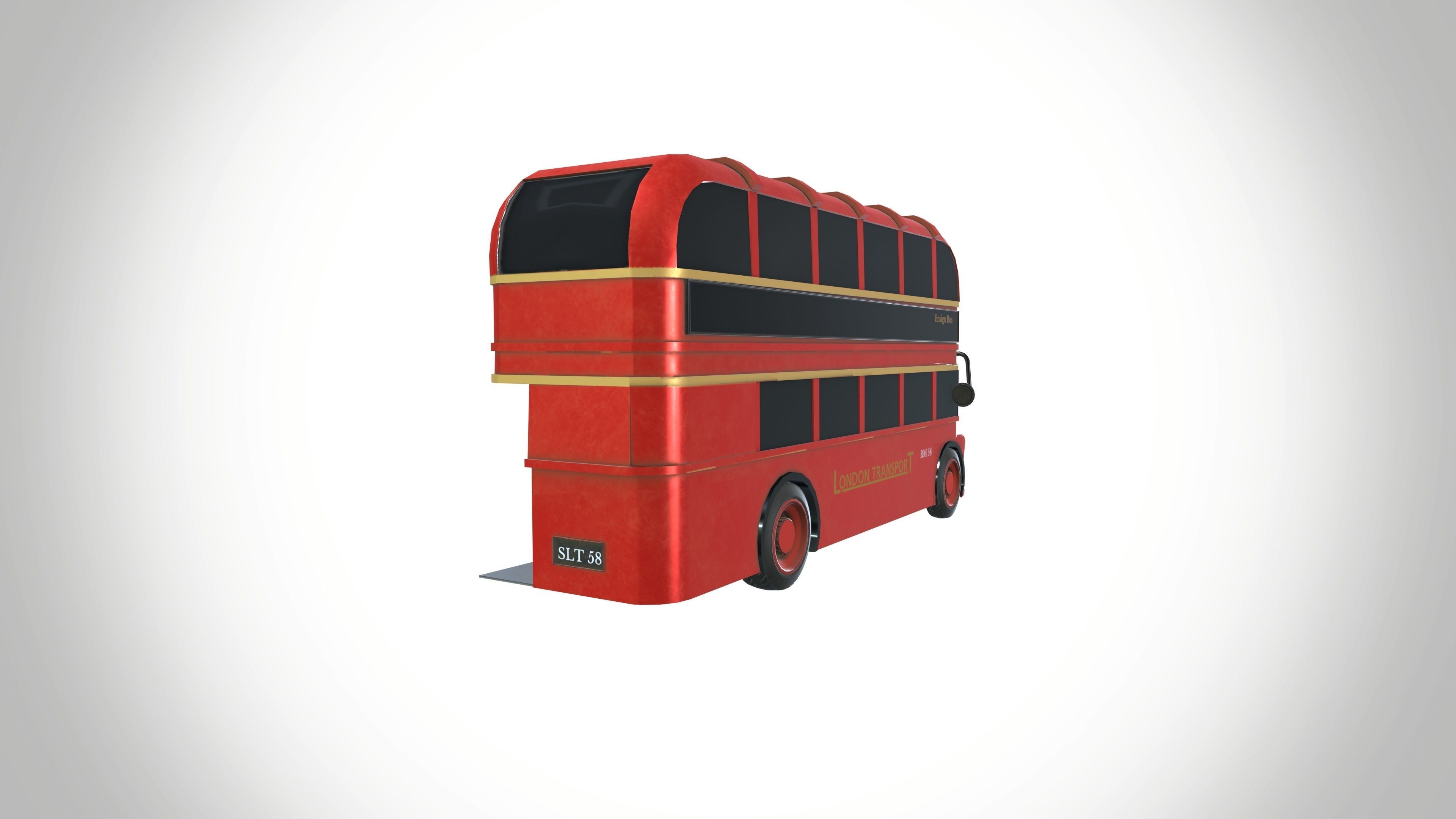 Double Decker Bus  3D model_4