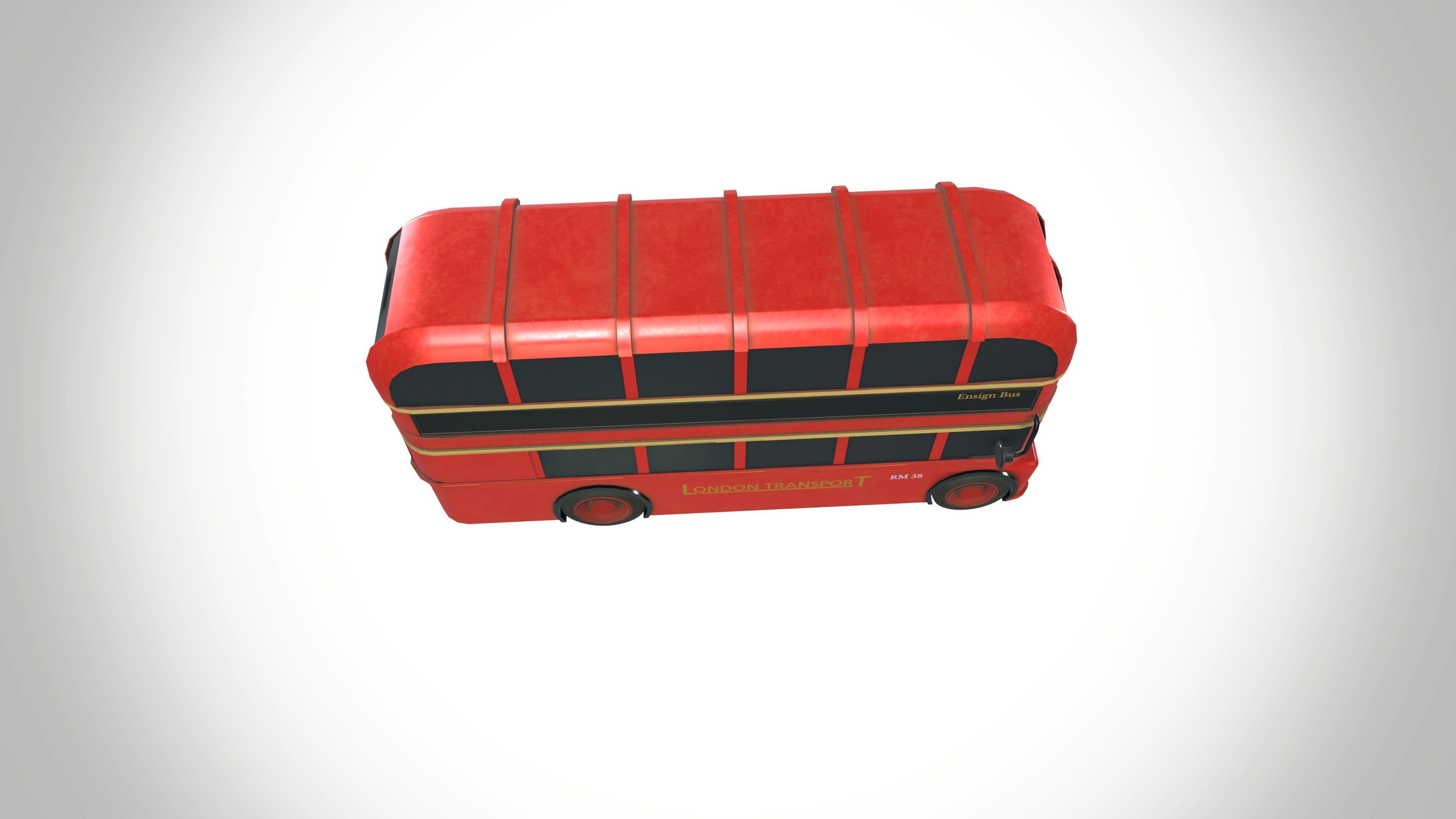 Double Decker Bus  3D model_9