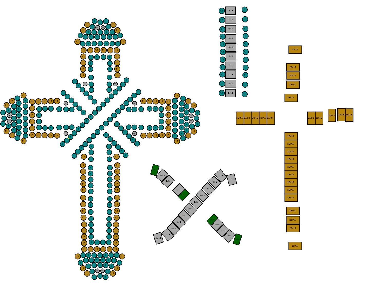 Custom Cross Diamond Pendant - Crucifixion Cross Necklace 3D print model_21